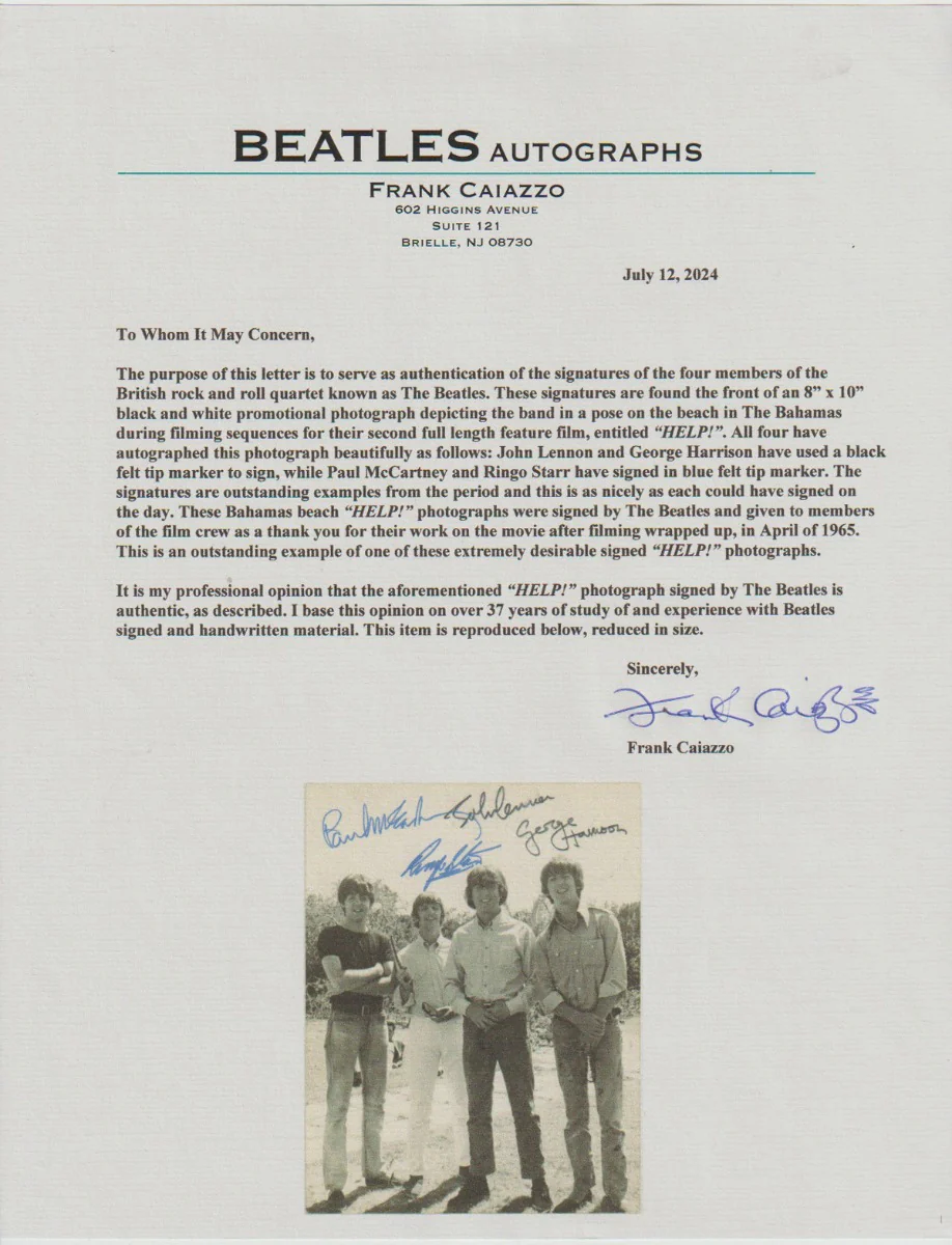 1965 Fully Signed Photograph - Image 3