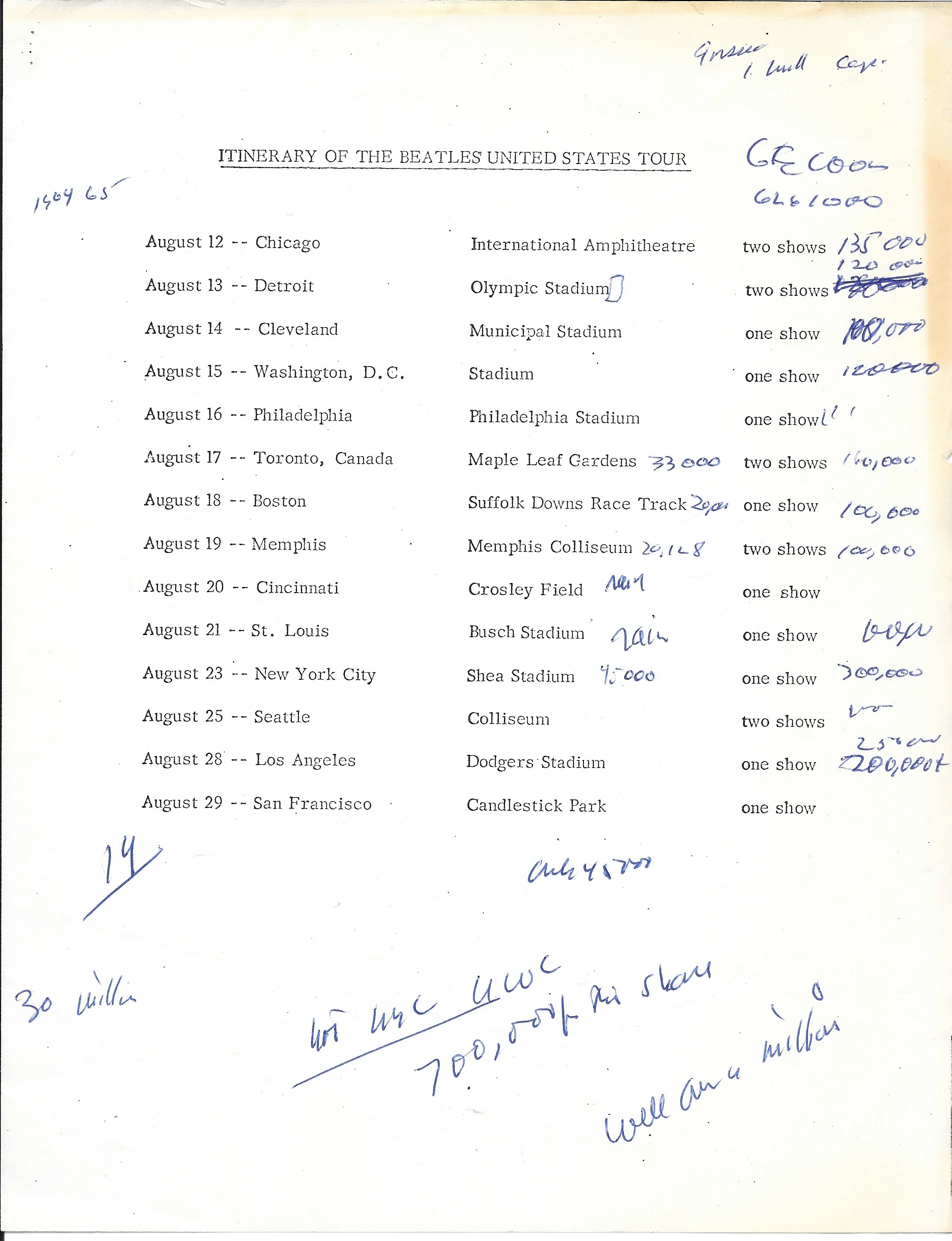 1966 San Francisco Candlestick Park Concert File - Image 6