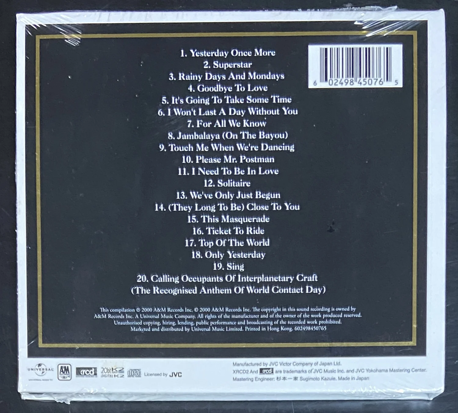Carpenters Gold: Greatest Hits - Image 2