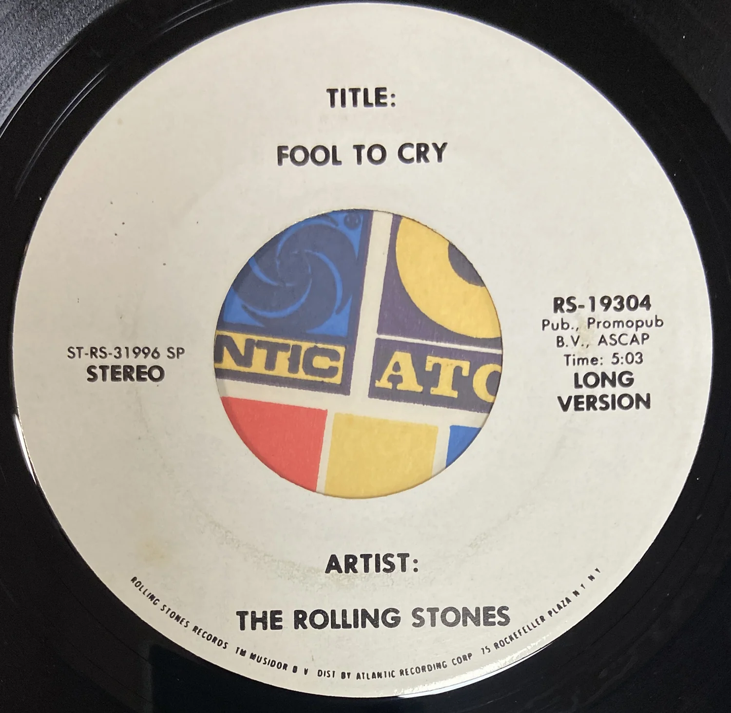 Fool To Cry (Long Version / Short Version)