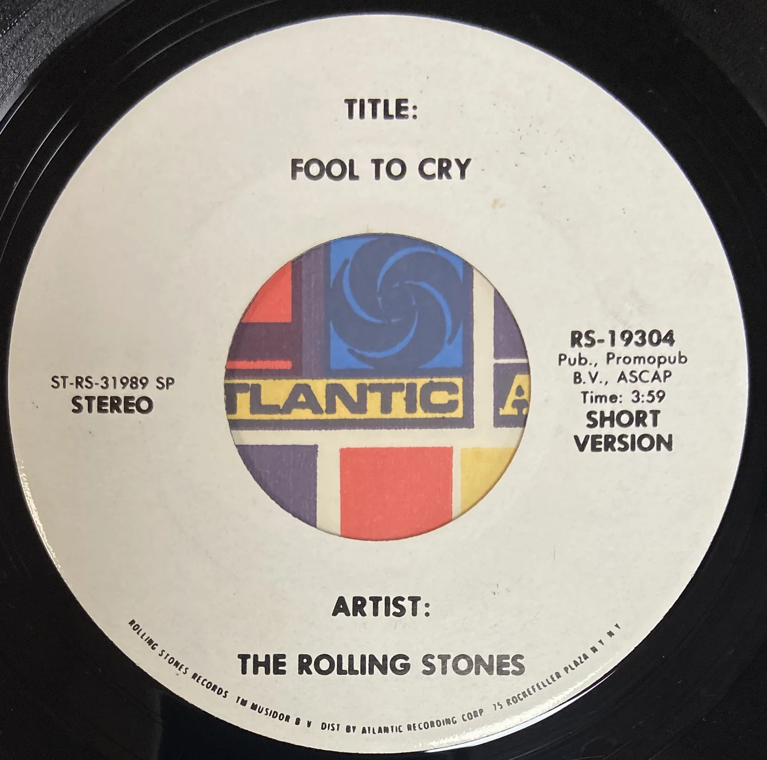 Fool To Cry (Long Version / Short Version) - Image 2