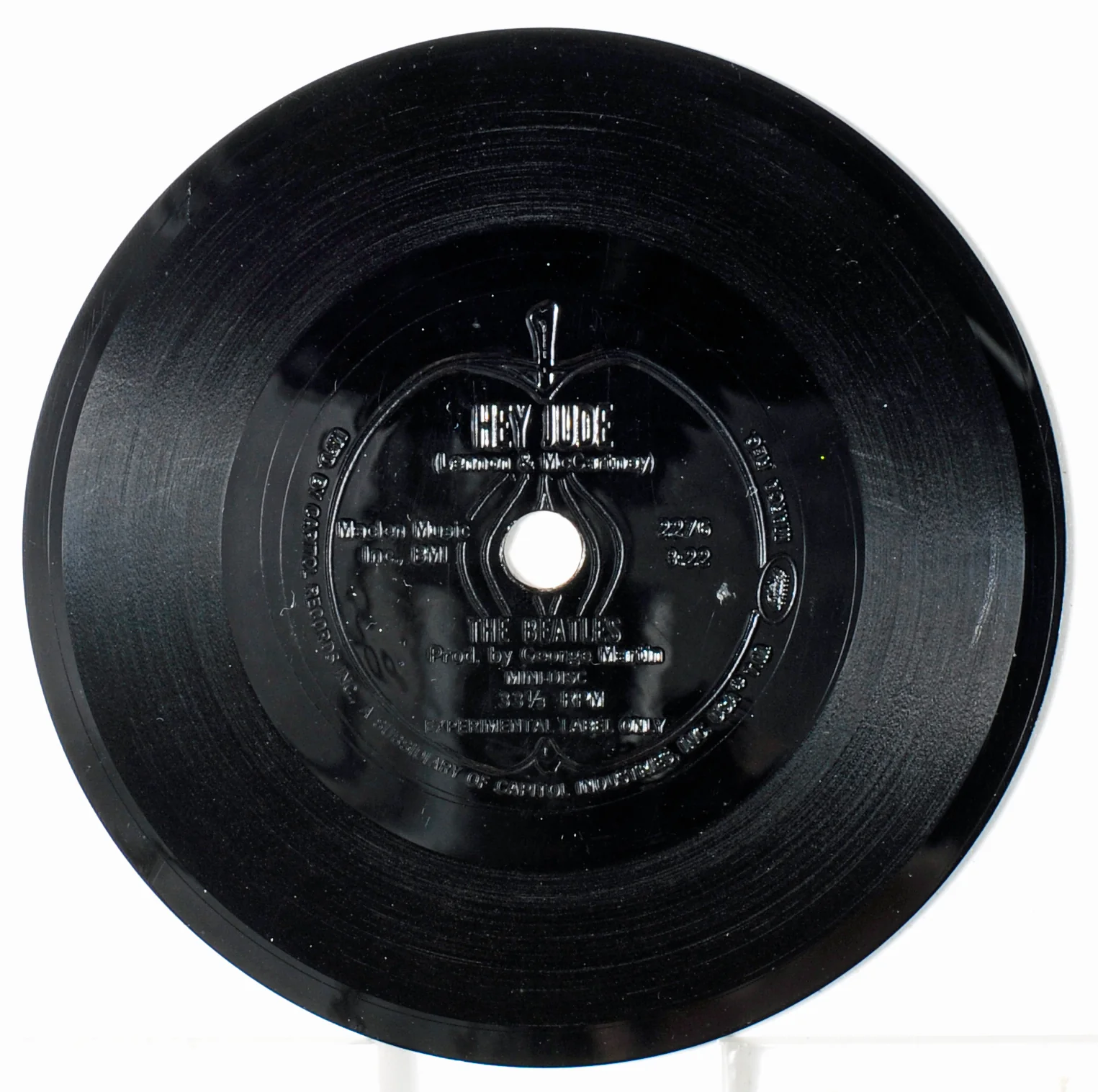 RIGID VINYL version of 'Hey Jude' Pocket Disc flexi-disc - Image 3